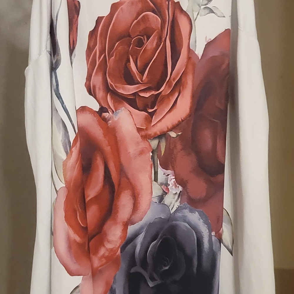 Floral Print Women's Night Gown